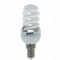 Лампа энергосберегающая FS-спираль 7W 2700K E14 10000h  Simple |  код. FS-T2-7-827-E14 |  EKF
